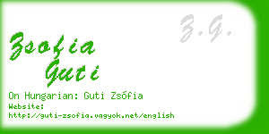 zsofia guti business card